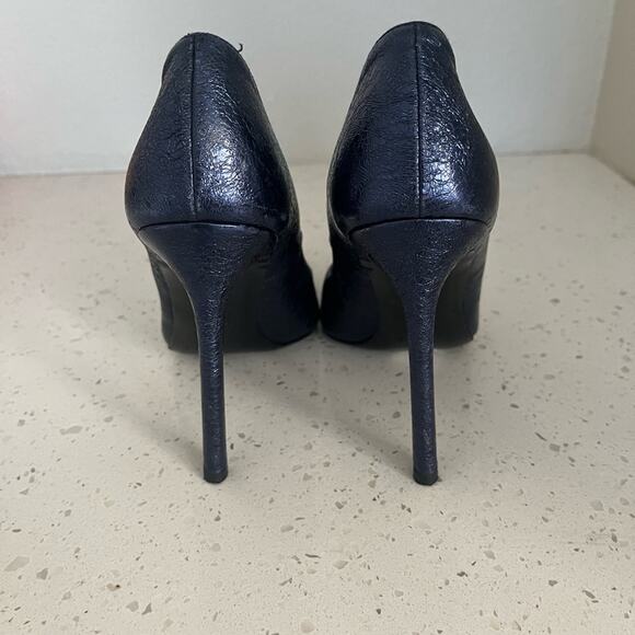 Stuart Weitzman Metallic Blue Stiletto Pumps Women’s Size 7 - Picture 3 of 14